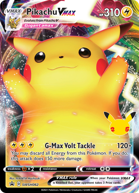 Pokémon TCG: Pikachu VMAX #SWSH062 Pokemon SV Black Star Promos Pokémon TCG: Pikachu VMAX #SWSH062 Pokemon SV Black Star Promos