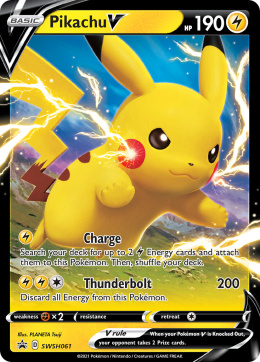 Pokémon TCG: Pikachu V #SWSH061 Pokemon SV Black Star Promos