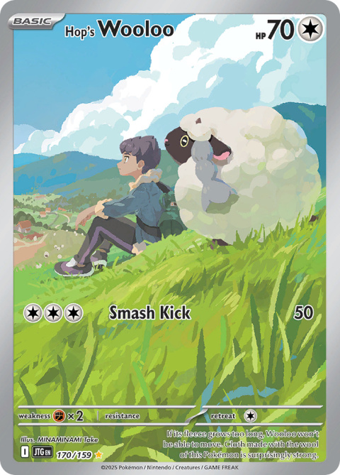Pokémon TCG: Hop's Wooloo #170 Pokemon Journey Together Pokémon TCG: Hop's Wooloo #170 Pokemon Journey Together
