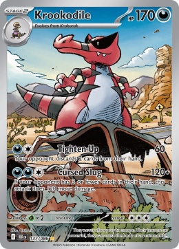 Pokémon TCG :Krookodile # 137 Pokemon Black Bolt