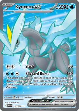 Pokémon TCG: Kyurem ex # 157 Pokemon Black Bolt