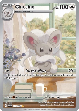 Pokémon TCG: Cinccino # 153 Pokemon Black Bolt