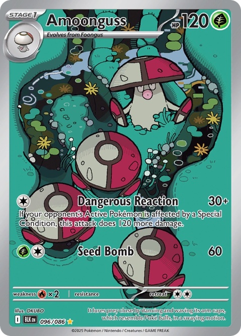 Pokémon TCG :Amoonguss # 096 Pokemon Black Bolt Pokémon TCG :Amoonguss # 096 Pokemon Black Bolt