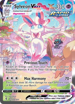 Pokémon TCG: Sylveon VMAX#212 Pokemon Evolving Skies