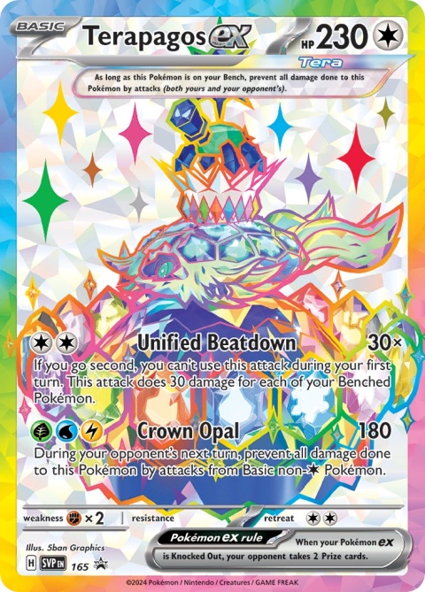 Pokémon TCG: Terapagos EX #SVP 165 Pokemon SV Black Star Promos Pokémon TCG: Terapagos EX #SVP 165 Pokemon SV Black Star Promos