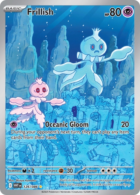 Pokémon TCG: Frillish # 126 Pokemon White Flare Pokémon TCG: Frillish # 126 Pokemon White Flare