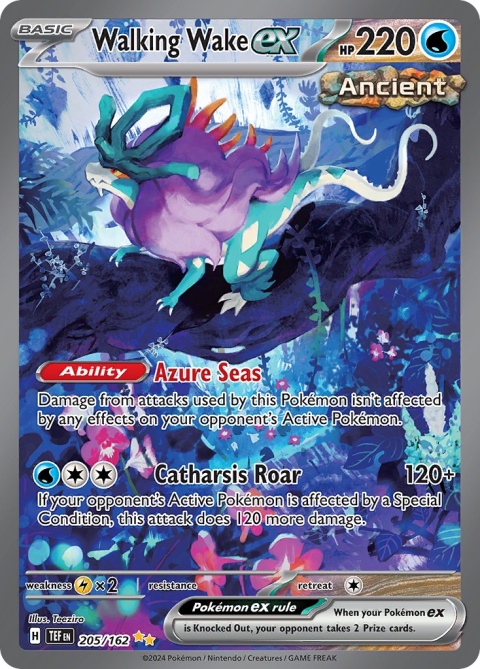 Pokémon TCG : Walking Wake ex #205 Pokemon Temporal Forces Pokémon TCG : Walking Wake ex #205 Pokemon Temporal Forces