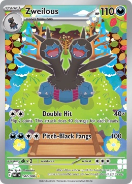 Pokémon TCG:Zweilous # 147 Pokemon White Flare