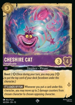 Disney Lorcana - Whispers in the Well - Cheshire Cat - Inexplicable