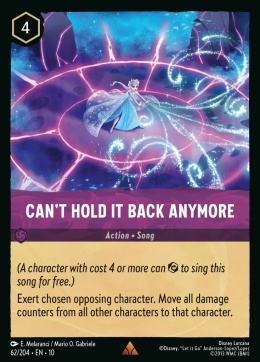 Disney Lorcana - Whispers in the Well - FOIL Can't Hold It Back Anymore