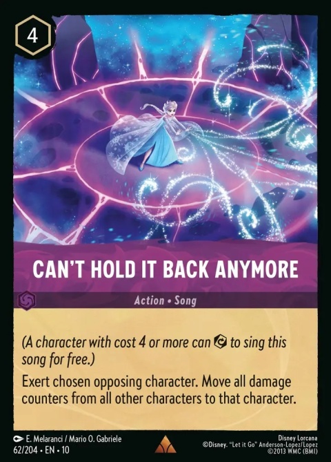 Disney Lorcana - Whispers in the Well - FOIL Can't Hold It Back Anymore