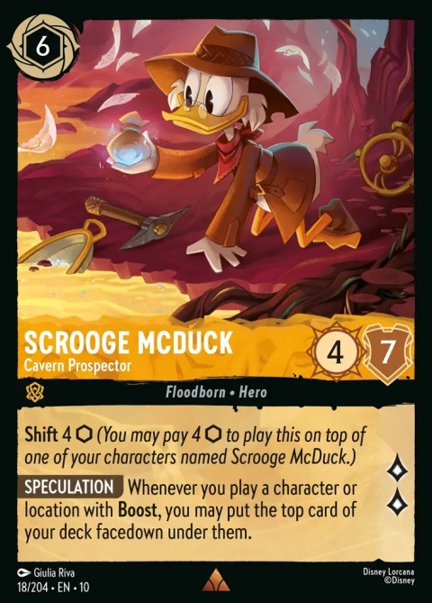 Disney Lorcana - Whispers in the Well - FOIL Scrooge McDuck - Cavern Prospector