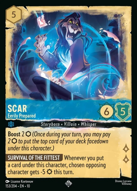 Disney Lorcana - Whispers in the Well - Scar - Eerily Prepared
