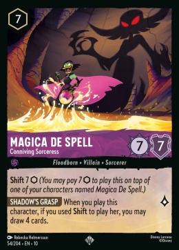 Disney Lorcana - Whispers in the Well - FOIL Magica De Spell - Conniving Sorceress