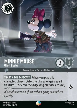 Disney Lorcana - Whispers in the Well - Minnie Mouse - Ghost Hunter