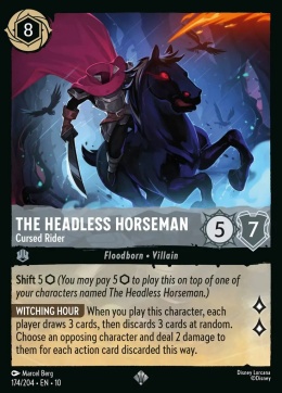 Disney Lorcana - Whispers in the Well -Foil The Headless Horseman - Cursed Rider