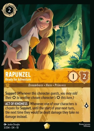 Disney Lorcana - Whispers in the Well - Rapunzel - Ready for Adventure