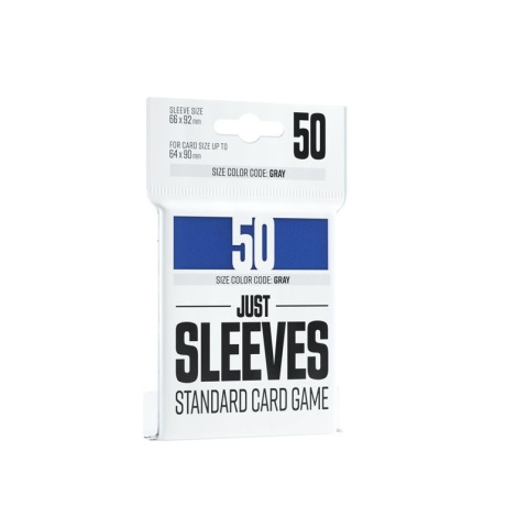 Gamegenic: Just Sleeves - Standard Card Game Sleeves (66x91 mm), Niebieskie, 50 sztuk