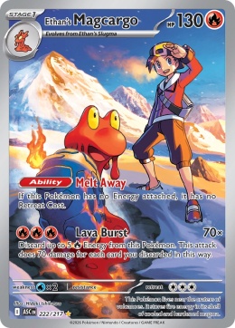 Pokémon TCG: Ethan's Magcargo# 222 Pokemon Ascended Heroes