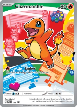 Pokémon TCG: Charmander#MEP 038 Pokemon Mega Evolution Black Star Promos