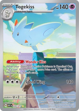 Pokémon TCG: Togekiss# 235 Pokemon Ascended Heroes