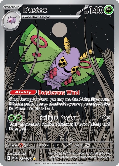 Pokémon TCG: Dustox# 220 Pokemon Ascended Heroes