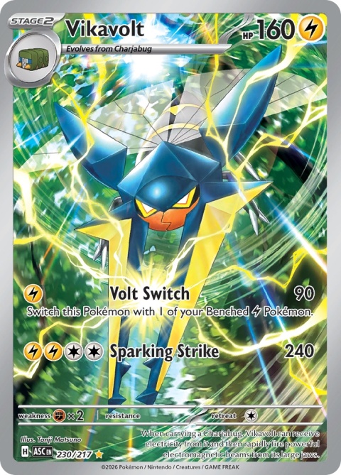 Pokémon TCG: Vikavolt# 230 Pokemon Ascended Heroes