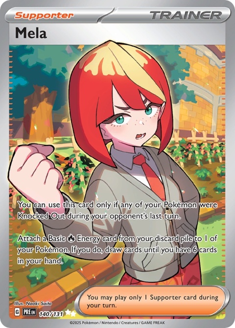 Pokémon TCG: Mela #140 Pokemon Prismatic Evolutions