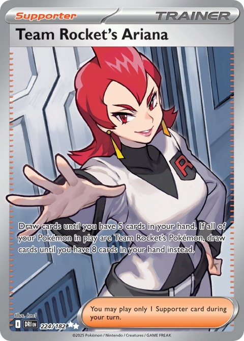 Pokémon TCG: Team Rocket's Ariana #224 Pokemon Destined Rivals