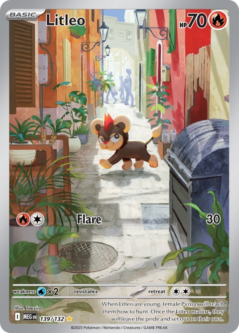 Pokémon TCG: Litleo #139 Pokemon Mega Evolution