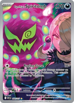 Pokémon TCG: Cynthia's Spiritomb# 244 Pokemon Ascended Heroes