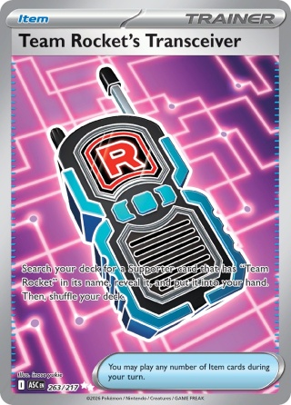 Pokémon TCG: Team Rocket's Transceiver# 263 Pokemon Ascended Heroes