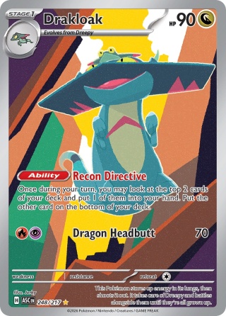 Pokémon TCG:Drakloak #248 Pokemon Ascended Heroes
