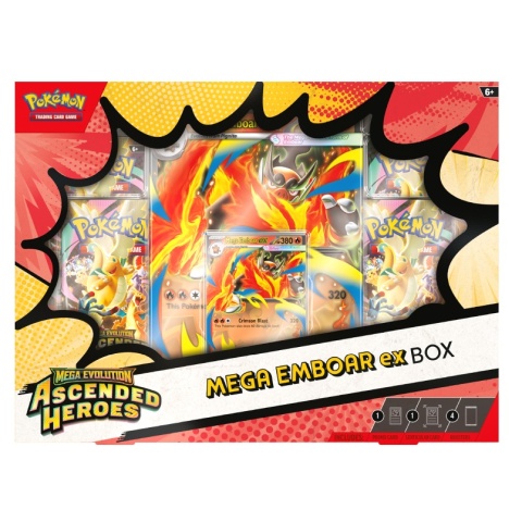 Pokémon TCG: Mega Evolution - Ascended Heroes - Mega Emboar ex Box
