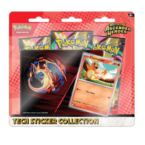 Pokémon TCG: Mega Evolution - Ascended Heroes - Tech Sticker Collection - Charmander/Mega Charizard Y