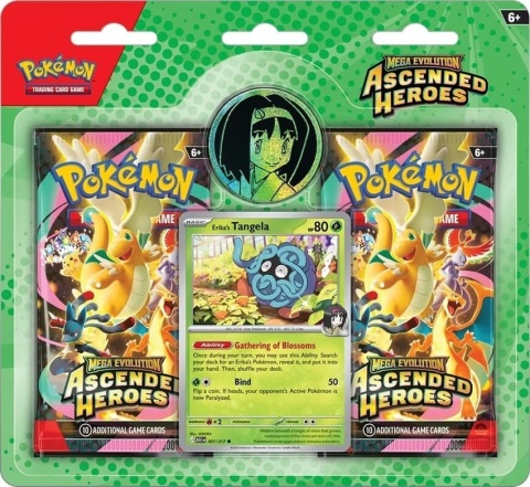 Pokemon TCG: Mega Evolution - Ascended Heroes - Trainer's 2-pack Blister Erika