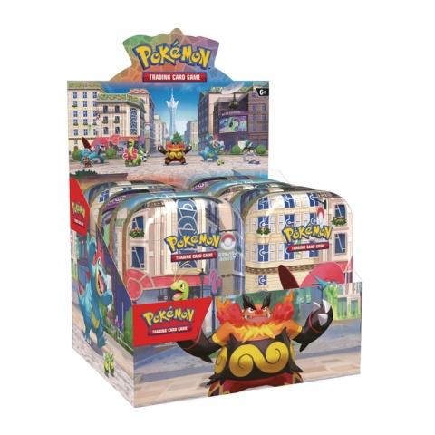 Pokémon TCG: Lumiose City Min Tin Display