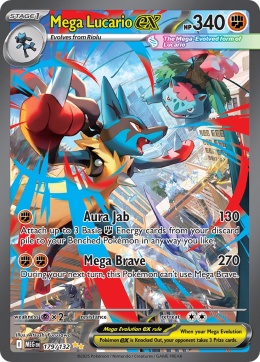 Pokémon TCG: Mega Lucario ex #179 Pokemon Mega Evolution