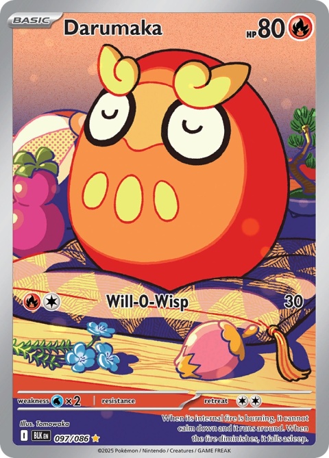 Pokémon TCG: Darumaka # 097 Pokemon Black Bolt