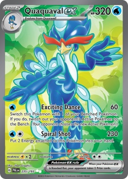 Pokémon TCG : Quaquaval ex#235 Pokemon Paldea Evolved