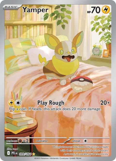 Pokémon TCG: Yamper #099 Pokemon Phantasmal Flames