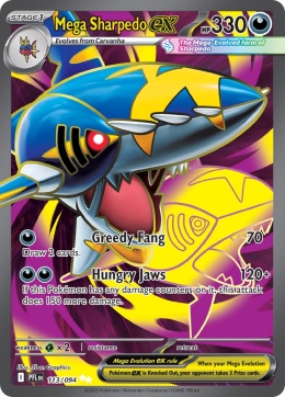 Pokémon TCG: Mega Sharpedo EX#113 Pokemon Phantasmal Flames