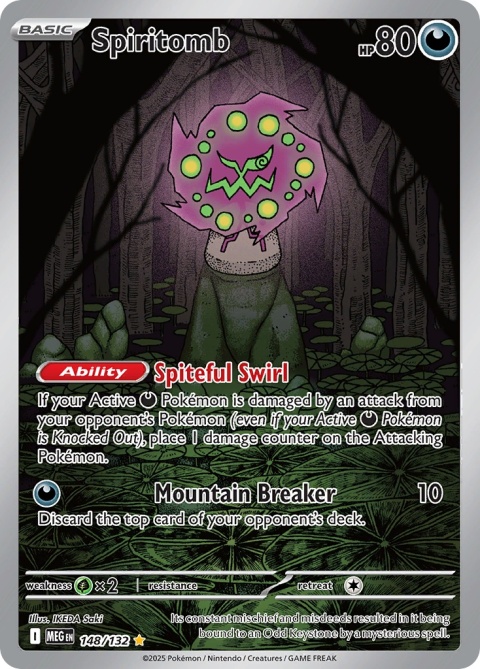 Pokémon TCG: Spiritomb #148 Pokemon Mega Evolution Pokémon TCG: Spiritomb #148 Pokemon Mega Evolution