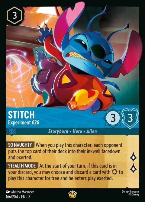 Disney Lorcana - Reign of Jafar - Stitch - Experiment 626