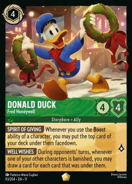 Disney Lorcana - WinterSpell - FOIL Donald Duck - Fred Honeywell