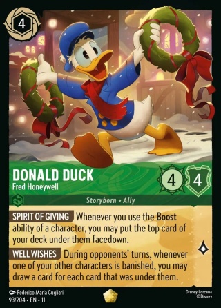 Disney Lorcana - WinterSpell - FOIL Donald Duck - Fred Honeywell