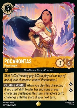 Disney Lorcana - WinterSpell - Pocahontas - Peacekeeper