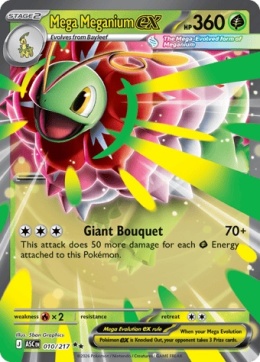 Pokémon TCG: Mega Meganium EX # 010 Pokemon Ascended Heroes