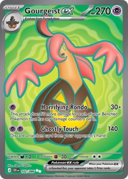 Pokémon TCG :Gourgeist EX#102 Pokemon Chaos Rising