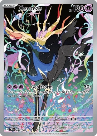 Pokémon TCG : Xerneas#091 Pokemon Chaos Rising